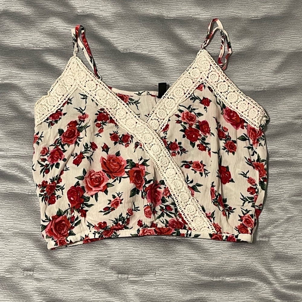 Floral crop top